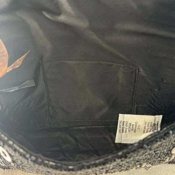 Made in India City Skyline Beaded Bundle - Shoulder Bag and Wristlet - Black - Picture 7 of 16